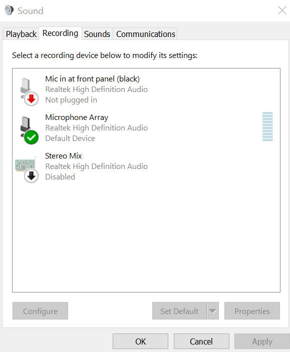 Fix Microfoon niet aangesloten op Windows