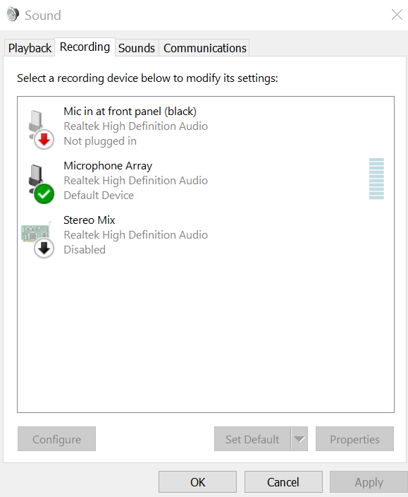 Correction du microphone non branché sous Windows