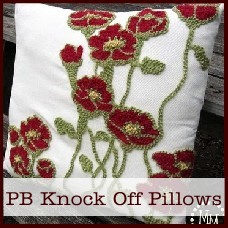 pottery barn knock off pillow