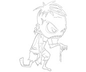 #3 Zombie Coloring Page