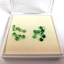 Loose Cubic Zirconia Emerald Green Light color VS Dark color shade from FU RONG GEMS