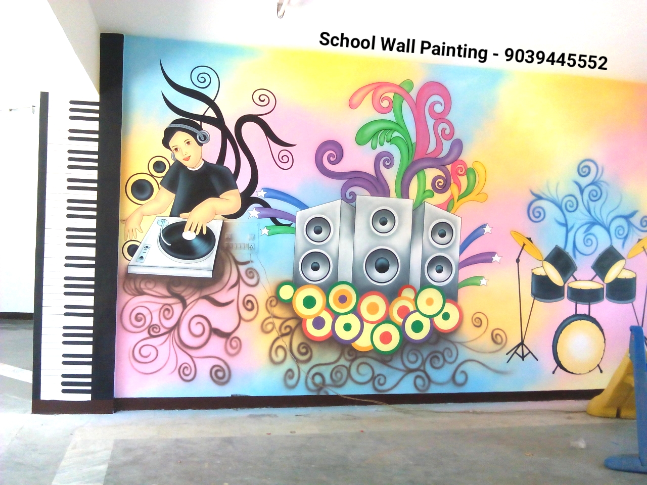 Playschool Wall Painting,Nursery School Wall Painting Artist,School