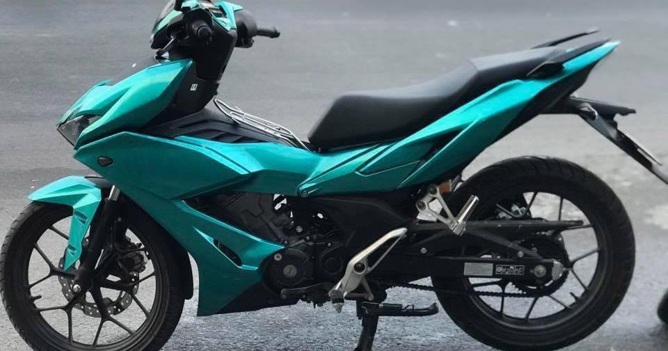 Mẫu Sơn Honda Winner X Màu Xanh Ngọc Lục Bảo - Sơn Xe Sài Gòn