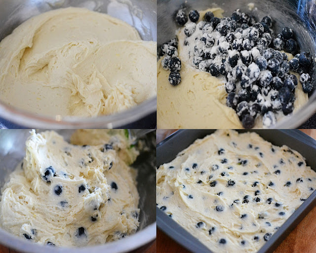 Blueberry Breakfast Cake is a moist, soft vanilla cake filled with fresh blueberries. Life-in-the-Lofthouse.com