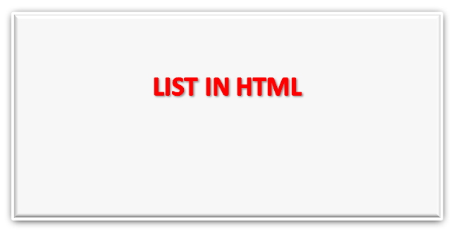 HTML me list kya hota hai kaise design kar sakte hai