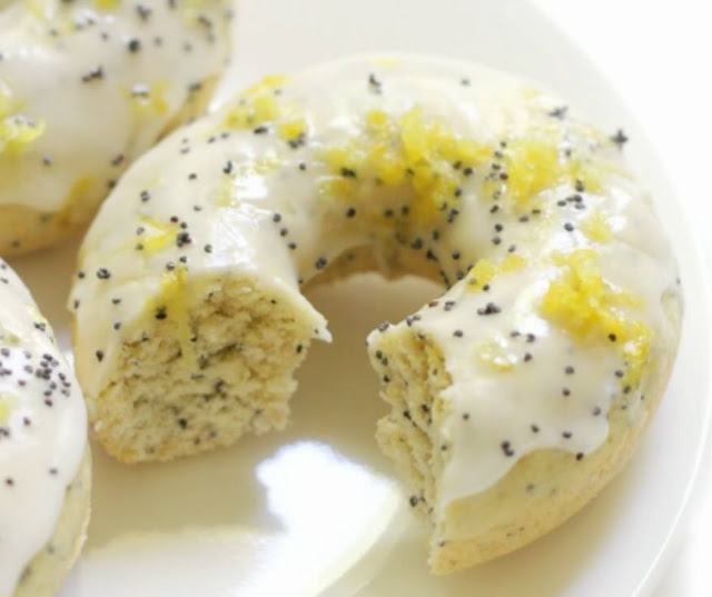 Baked Gluten-Free Lemon Poppy Seed Doughnuts