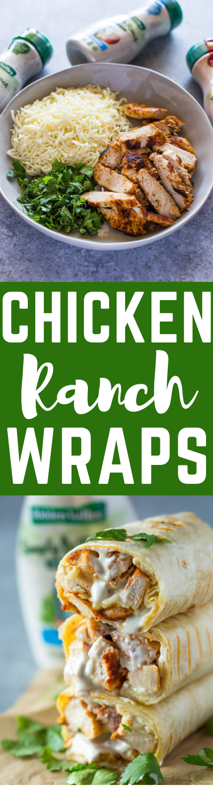 CHICKEN RANCH WRAPS #Lunch #Chicken CHICKEN RANCH WRAPS #Lunch #Chicken