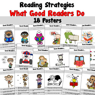  18 Reading Posters for Reading Strategies 