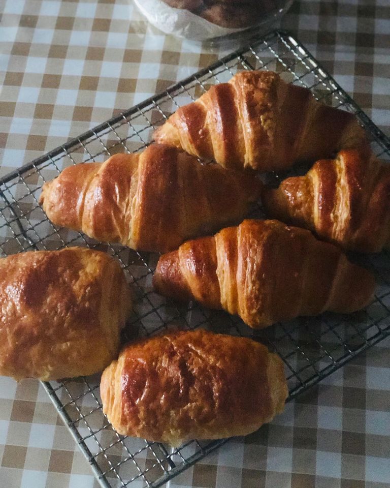 Izah's Kitchen Croissant, Halal croissant Singapore, Hand laminated