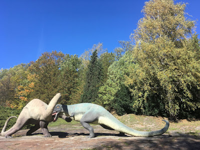 dolina dinozaurów w śląskim ZOO w Chorzowie Śląski Ogród Zoologiczny Chorzów