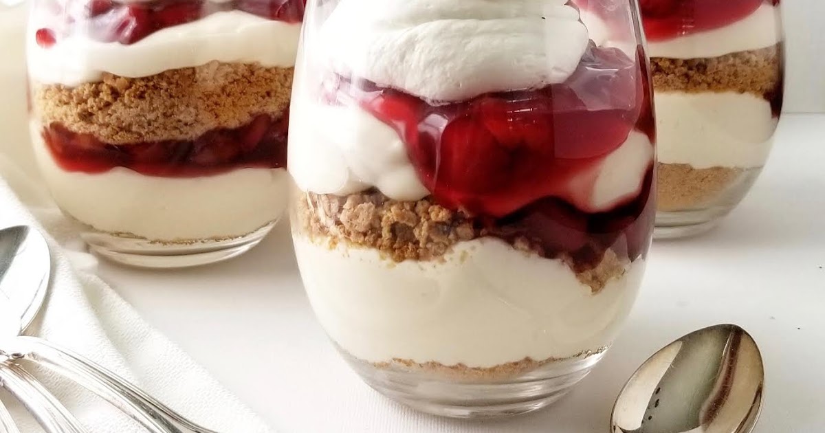 salted sugared spiced™ No Bake Cherries Jubilee Cheesecake Parfaits