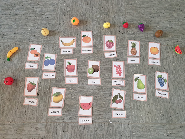 Grundschultante: Obst Bildkarten