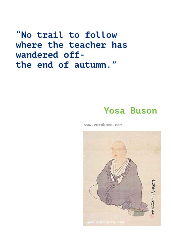 Yosa Buson Quotes, Yosa Buson Poems, Yosa Buson Poetry, Yosa Buson Writings, Yosa Buson .