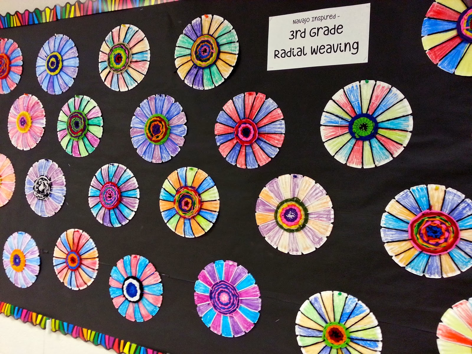 Radial Plate Weaving (3rd) - Art with Mrs. Nguyen