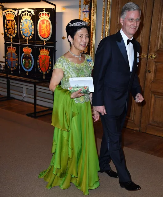 King Carl Gustaf , Queen Silvia, Queen Mathilde, King Flippe, Crown Princess Victoria, Prince Daniel, Princess Madeleine and Christopher O'Neill, Former Spanish Queen Sofia and King Juan Carlos, Crown Prince Frederik and Crown Princess Mary of Denmark, Queen Margrethe of Denmark, Queen Beatrix of the Netherlands, Princess Takamado of Japan, Princess Märtha Louise of Norway and Ari Behn, Prince Albert