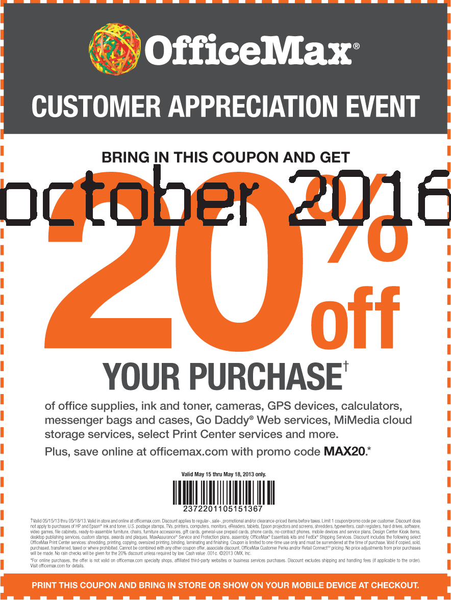 Office max coupons 2018 october