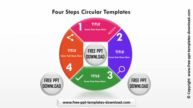 Four Steps Circular Templates Download