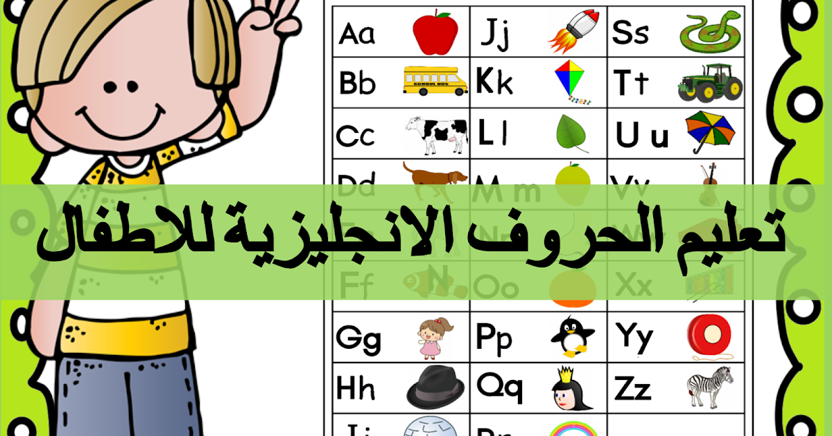 تعلم الحروف الانجليزيه