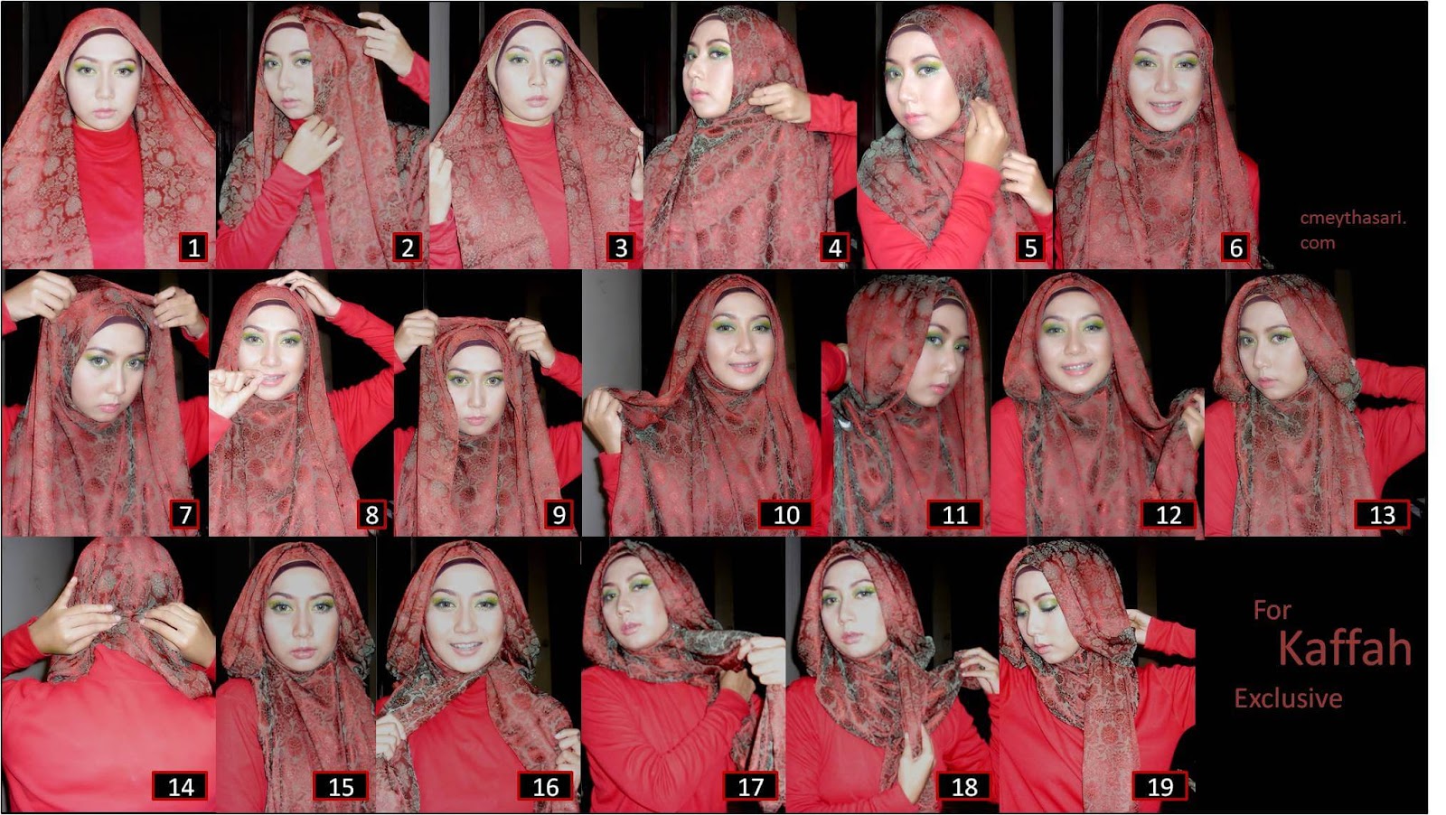 20 Tutorial Hijab Monochrome Satin Sifon Ima Rawis Terbaru 20 Tutorial Hijab Monochrome Satin Sifon Ima Rawis Terbaru