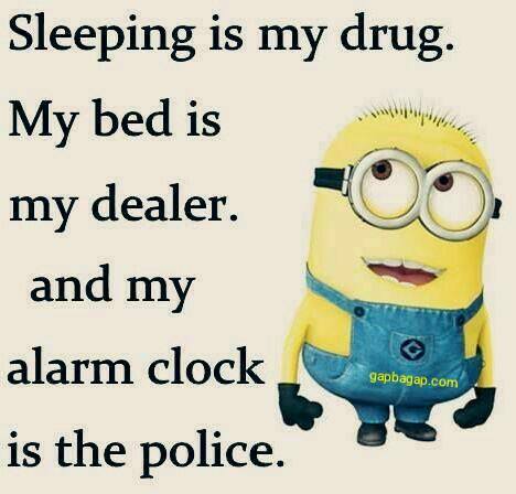 funny minion joke about sleep vs. drug