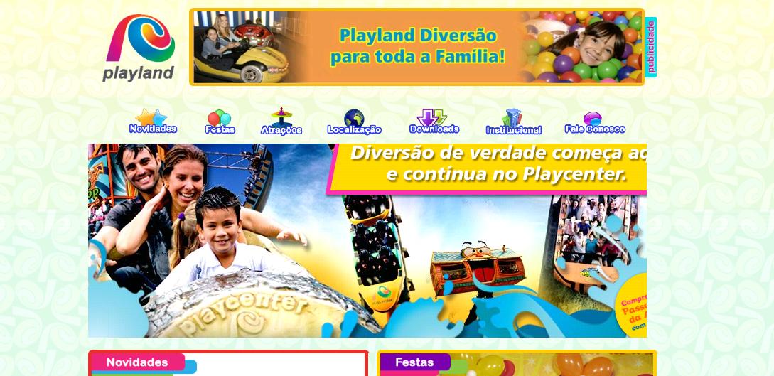 Blog Playcenter Maníaco Novo Site Playland