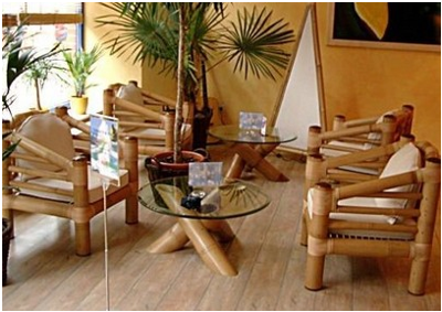 Cómo hacer artesanías en bambú ejemplos muebles de bambú