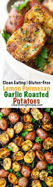 Lemon Parmesan Garlic Roasted Potatoes Recipe