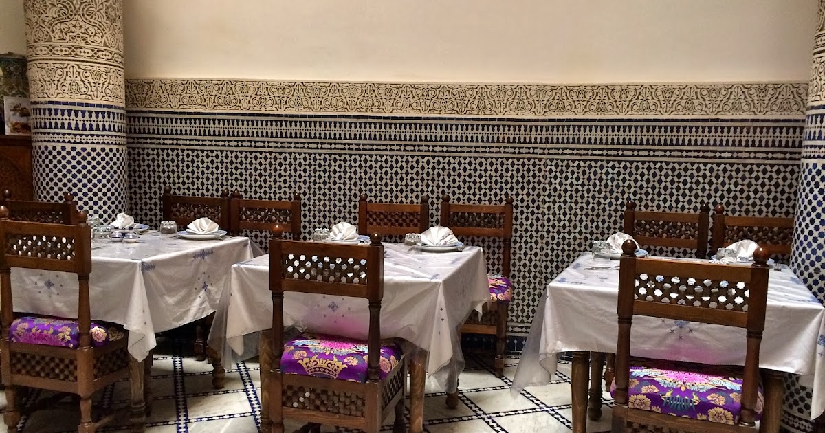 spaswinefood Dining in the Fez Medina at Le Patio Bleu