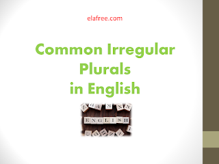 Common Irregular Plurals in English