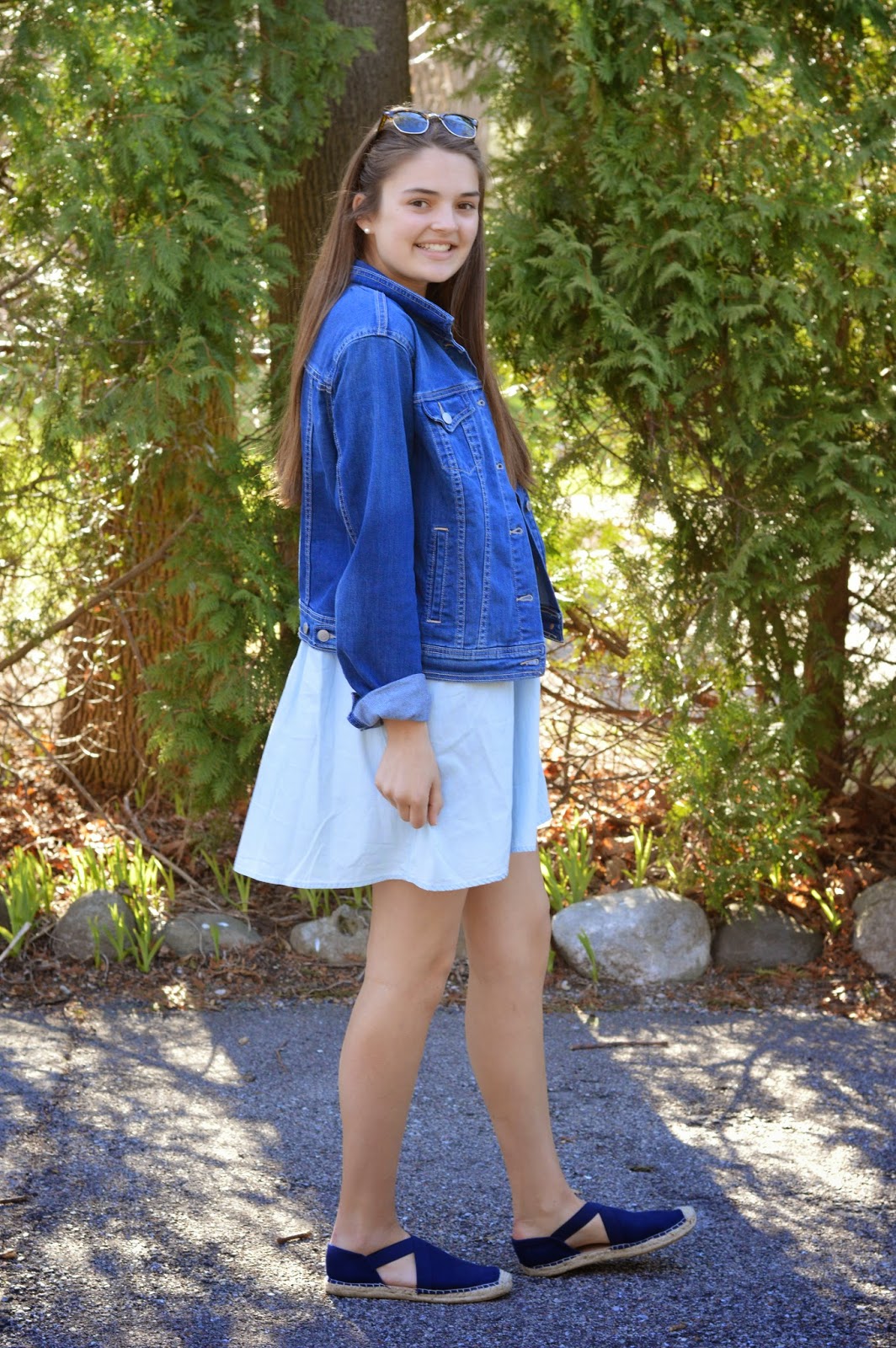 citrus and style: Outfit: Chambray Swing Dress