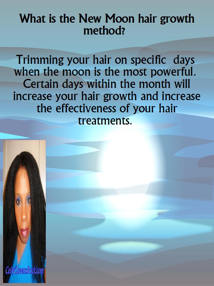 CoilyQueens™ Increasing your hair growth rate with New Moon Phase