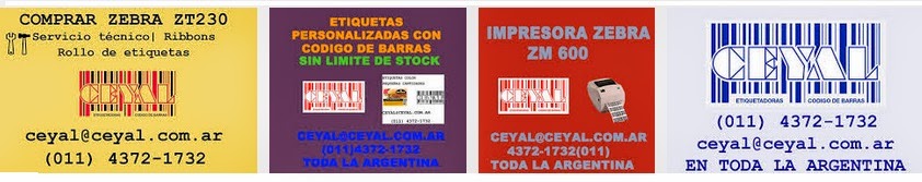 Respuesto Zebra Impresora de codigo de barras para informacion alfanumérica