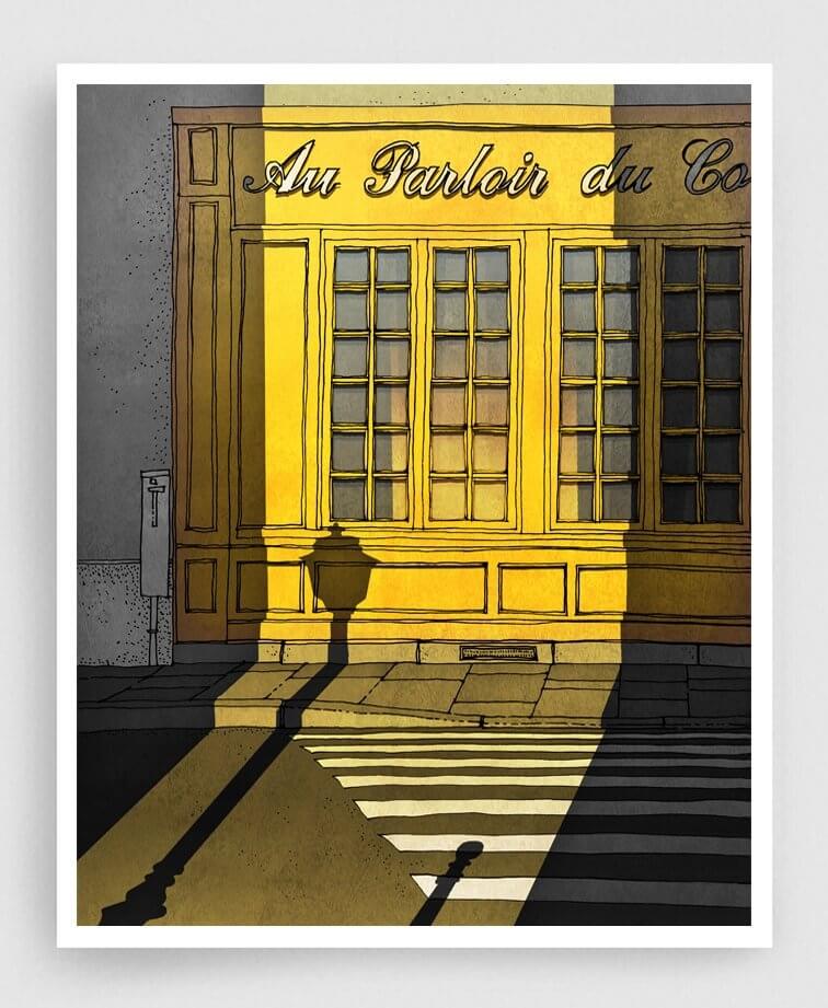 05-Au-Parloir-du-Colombier-Brigitta-Paris-Illustrations-Colorful-Architecture-www-designstack-co