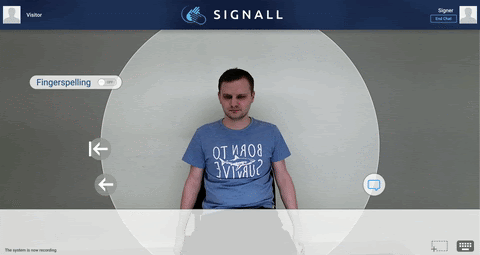 Demo greeting of our SignAll SDK developed using MediaPipe