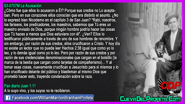 Por razón de sus credos ellos crucifican a Cristo - Citas William Branham Mensajes