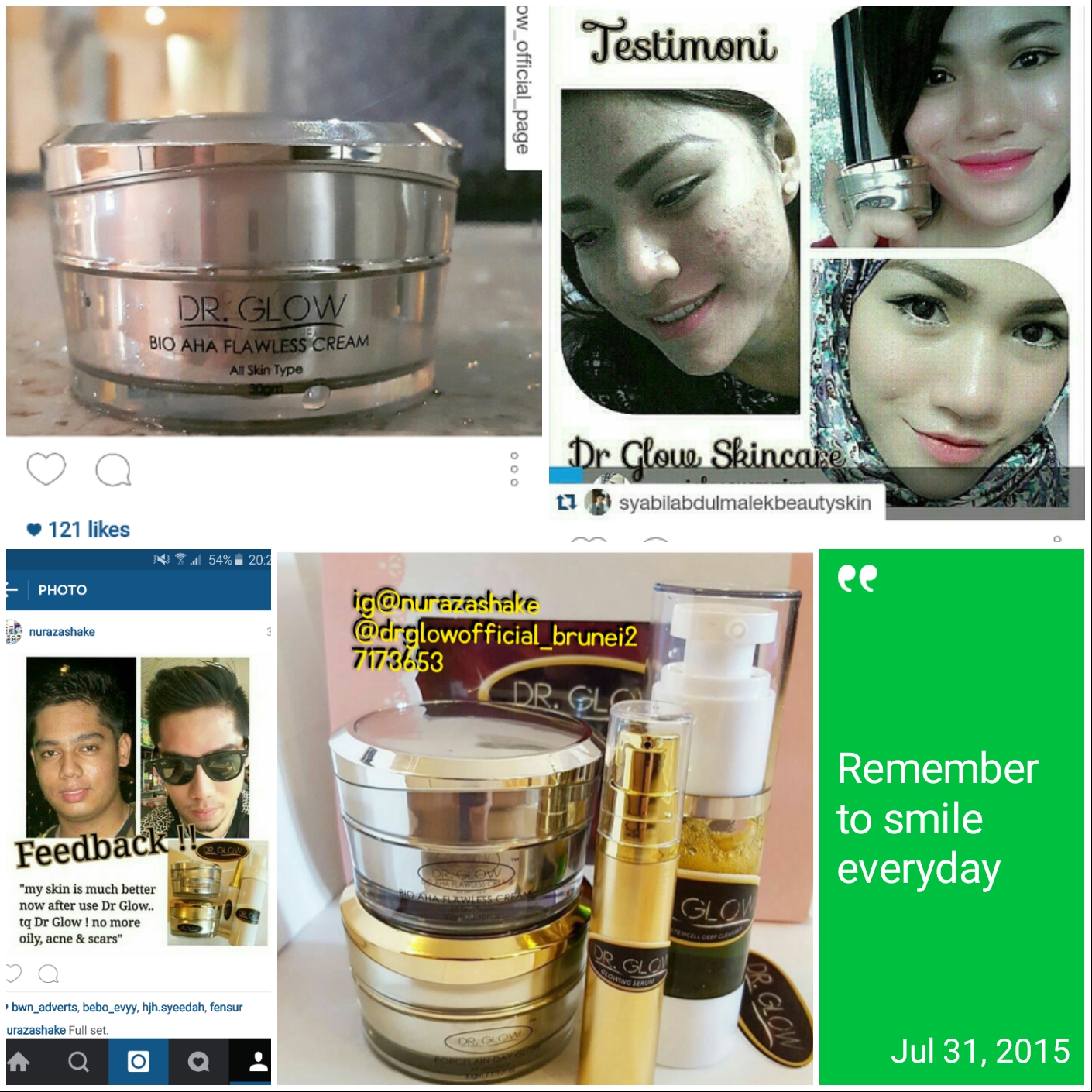 Nurazashake Mini Shop Pengalaman mengunakan DR Glow SkinCare Malaysia