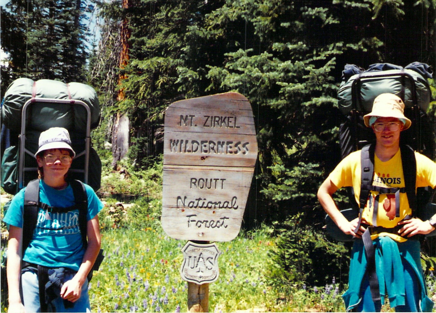 Chuck's Adventures 1987 and 1990 Backpacking Colorado's Mount Zirkel