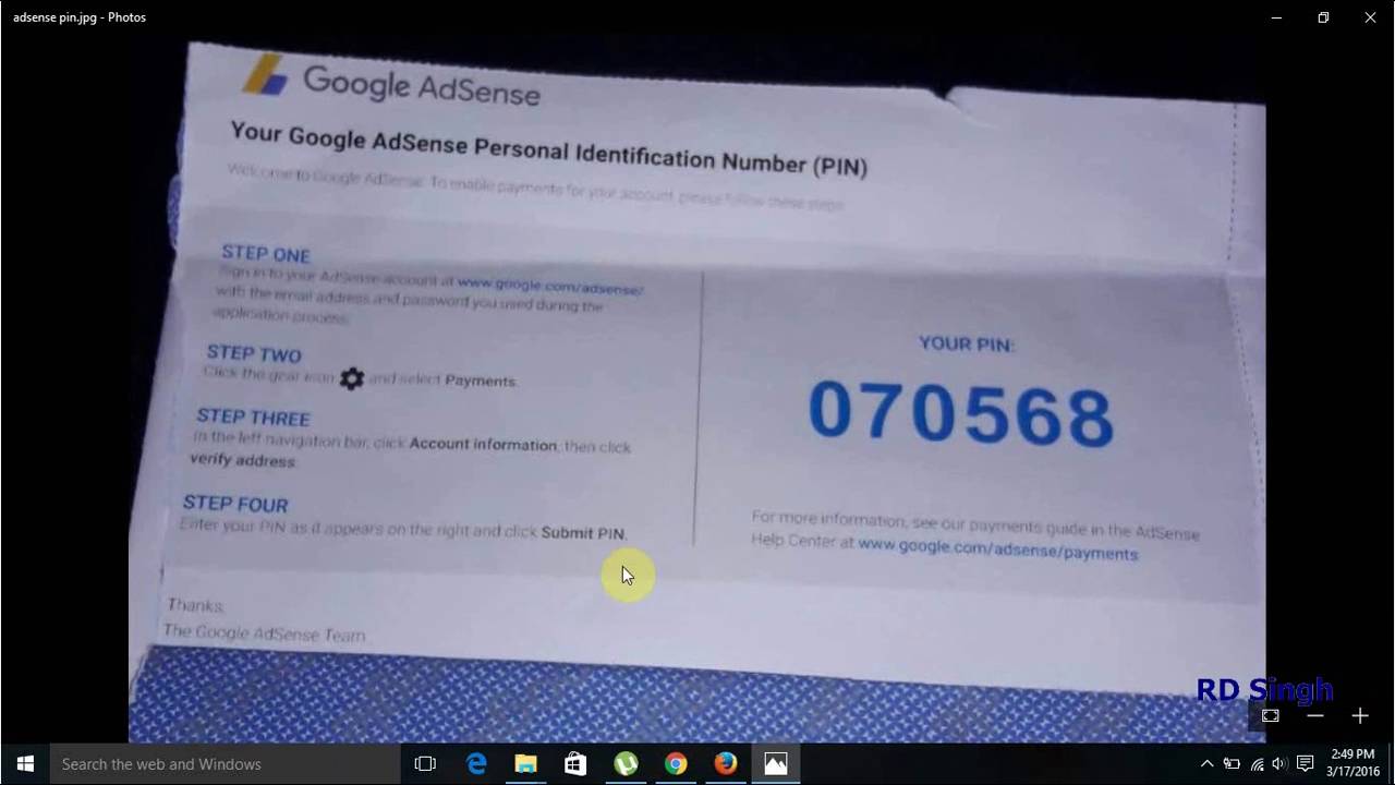 How to Verify Adsense Account Without Pin in Cameroon, Nigeria/Africa