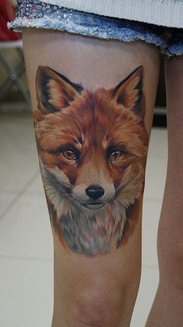 tattoo ideas fox for woman