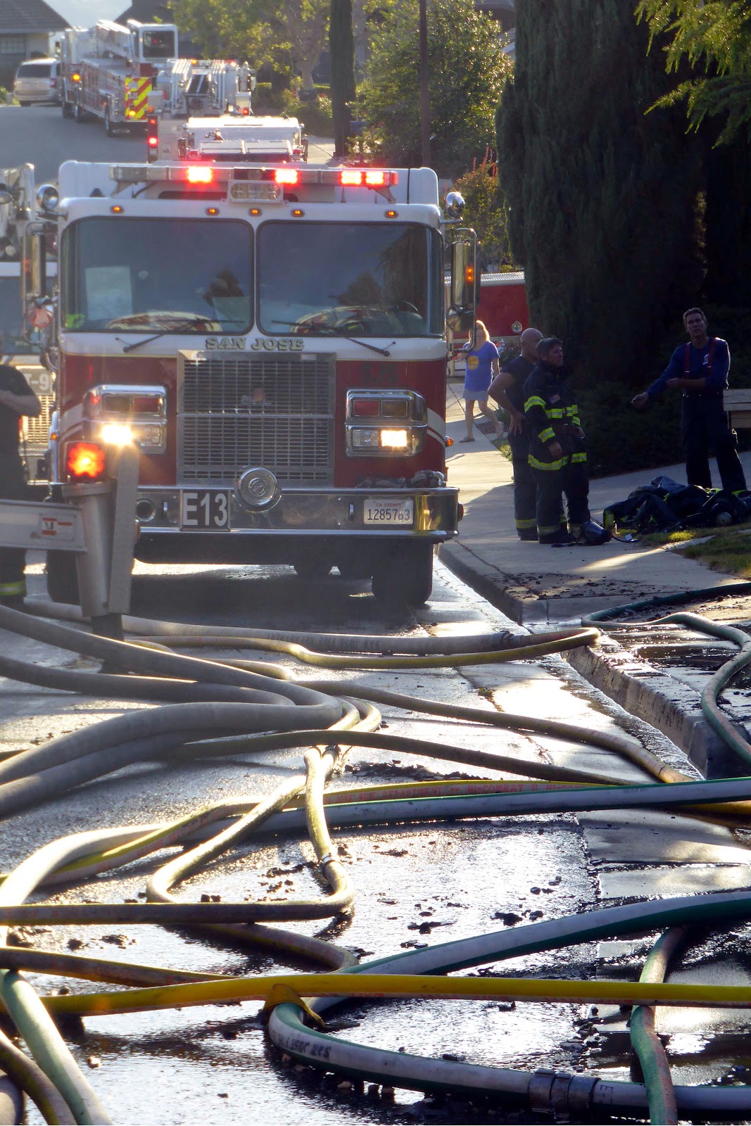 Fire Associates of Santa Clara Valley 3Alarm Blaze Engulfs Large