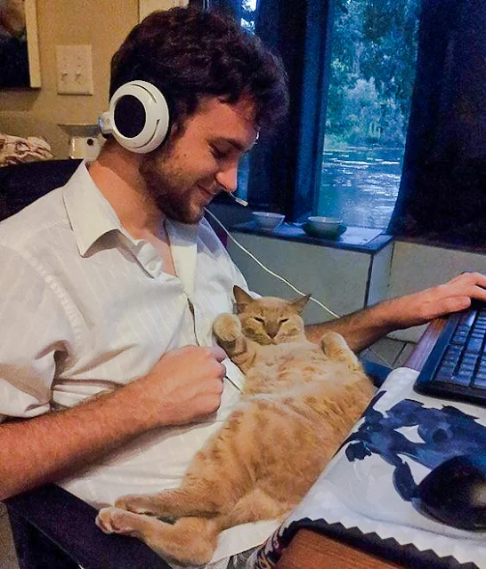 Man loves cat and vice versa