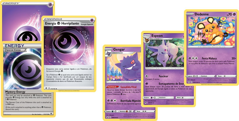 20 Cartas De Energia Tipo Psiquico Pokémon