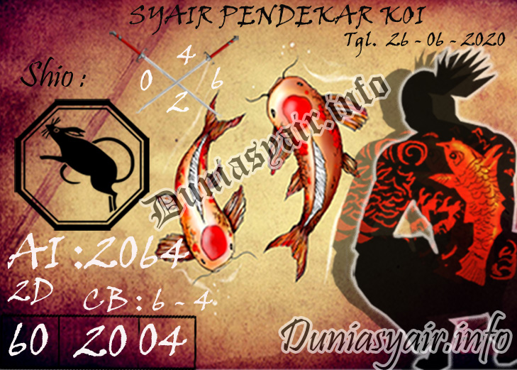 KUMPULAN SYAIR TOGEL HK JUMAT 26 JUNI 2020 KUMPULAN