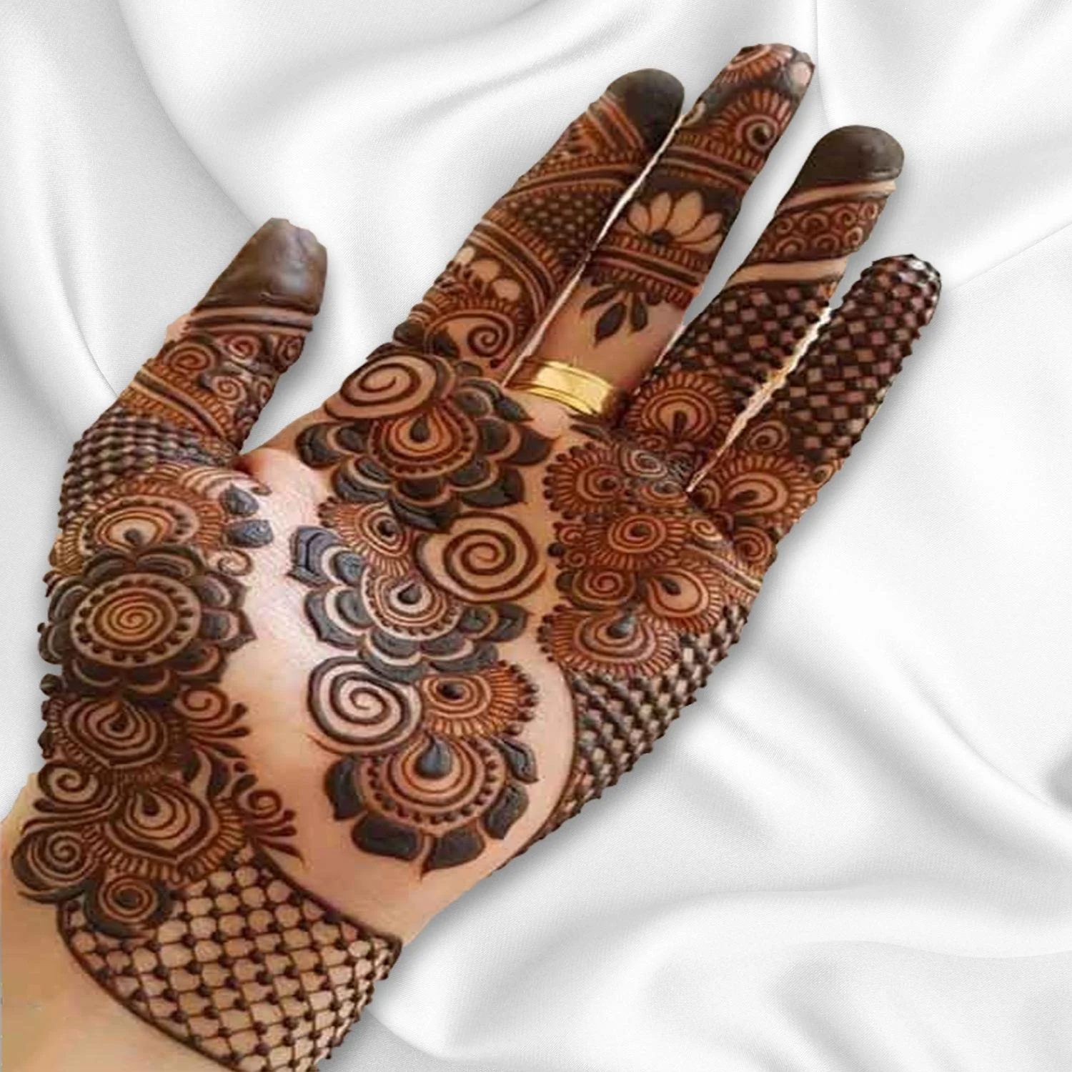 Forehand Mehndi Designs – Beautiful Front Hand Mehndi Designs # 02