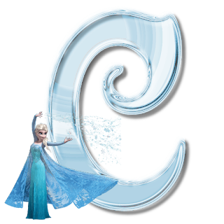 Alfabeto de Elsa de Frozen Congelando las Letras. 