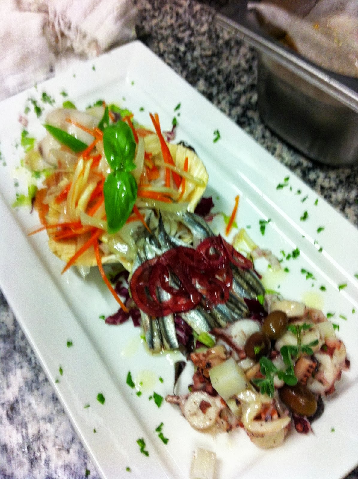 Ristorante St.Jacques antipasto di pesce