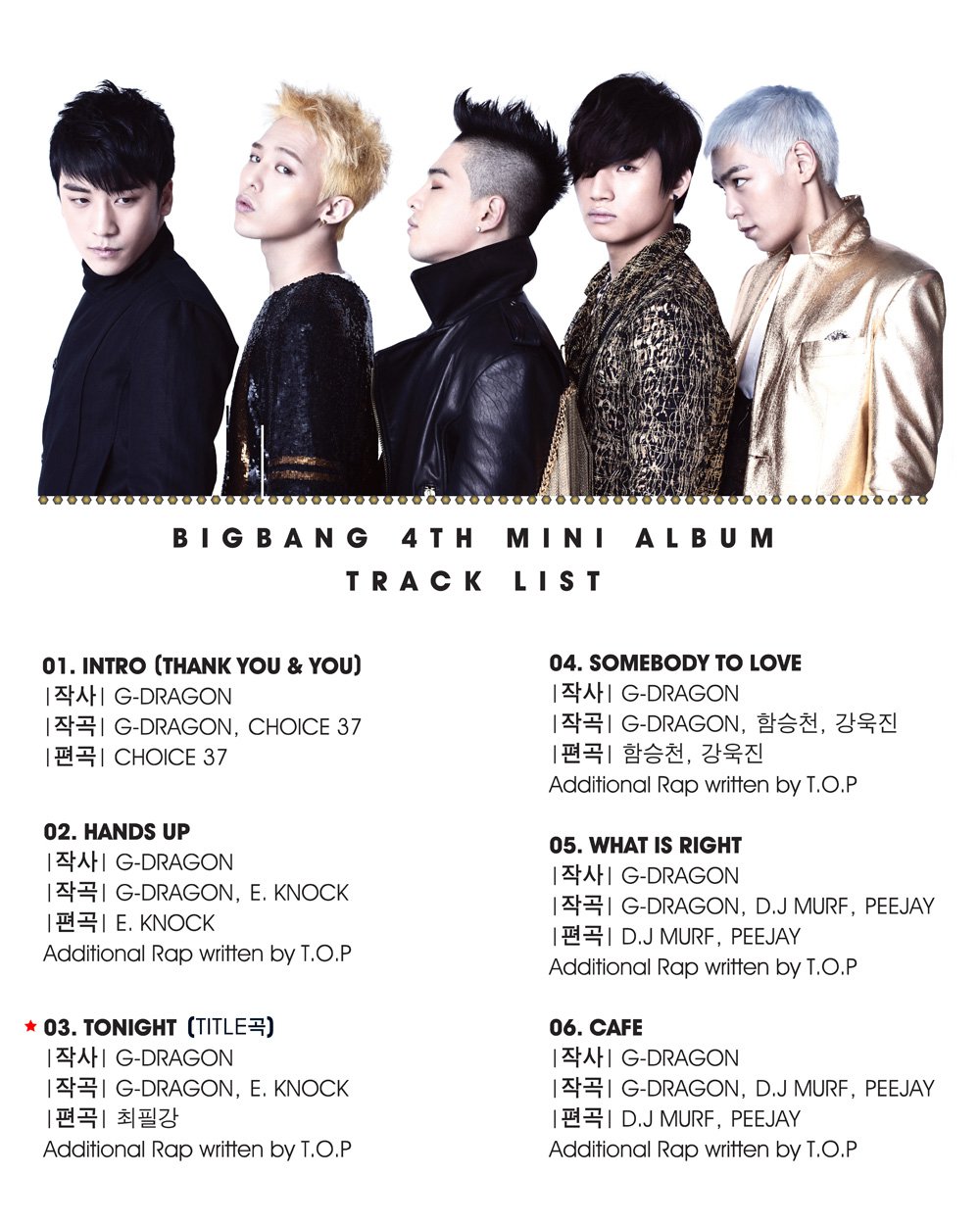 .The Panic World.: BIG BANG - Comeback!!! "TONIGHT" new relase