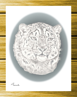 Snow leopard print by Annake