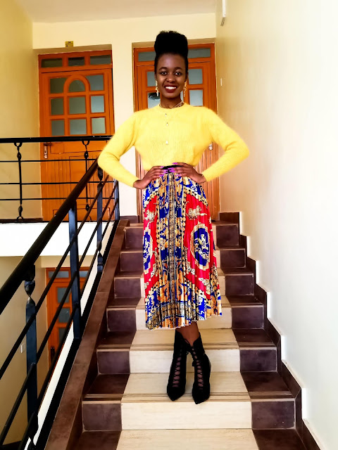 Happy New Year: Lessons, Goals, A Pleated Skirt Outfit