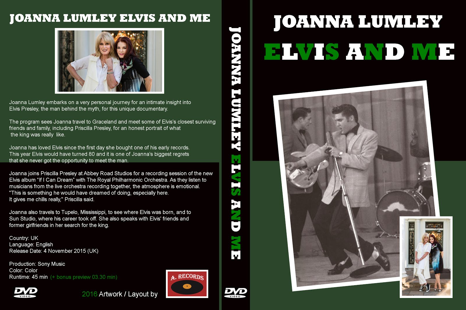 Joanna Lumley - Elvis And Me (DVD) (January 2016)